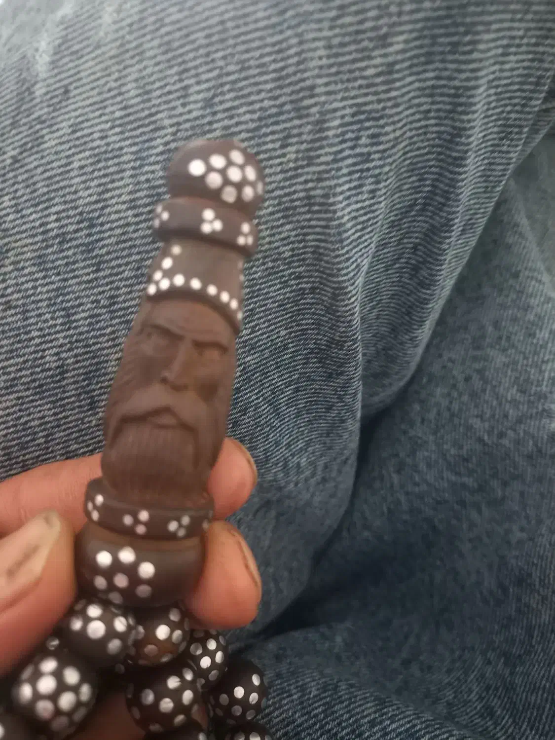 تسبیح نقره کوب|کلکسیون اشیاء عتیقه|بجنورد, |دیوار