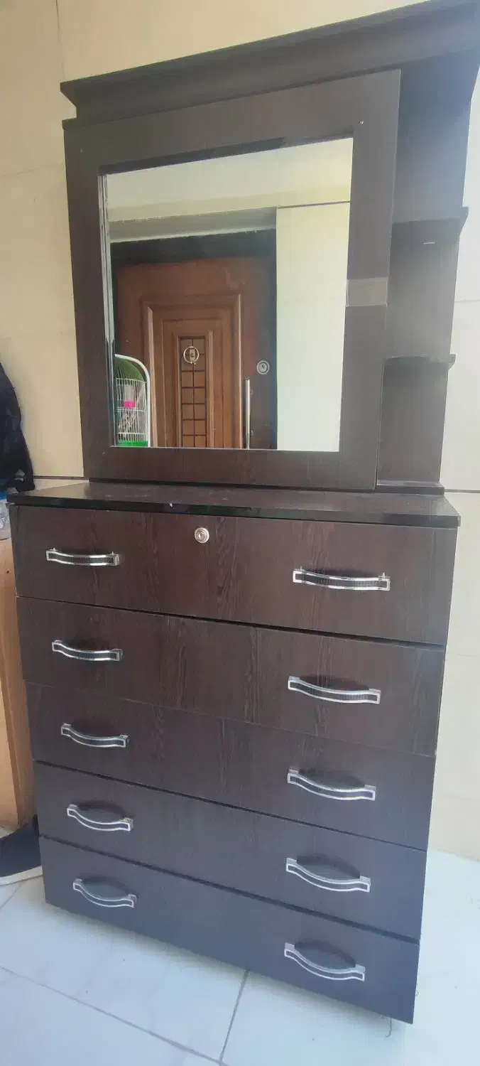 دراور تمام چوب شکلاتی رنگ|جاکفشی، کمد، دراور|بجنورد, |دیوار