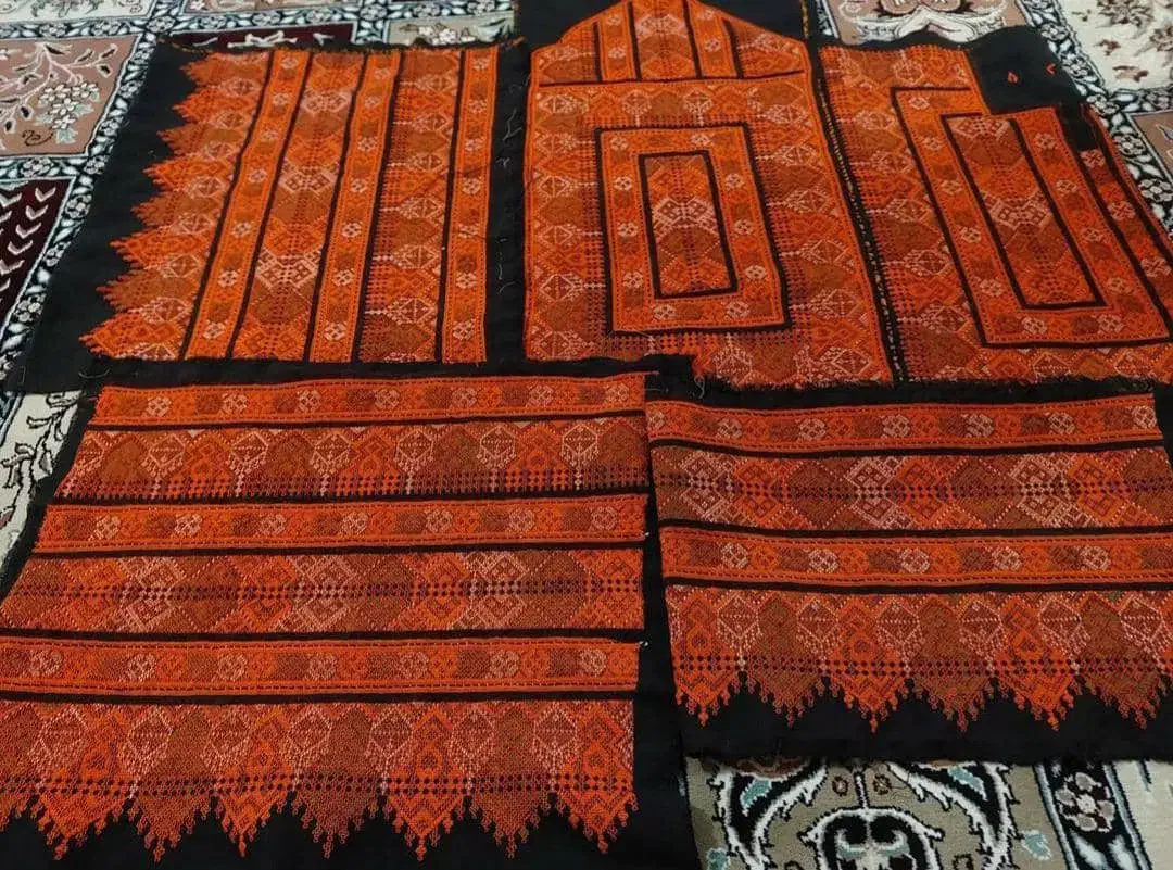 زی آستین چوتلی بارنگبندی بلوچی|لباس|سراوان, |دیوار