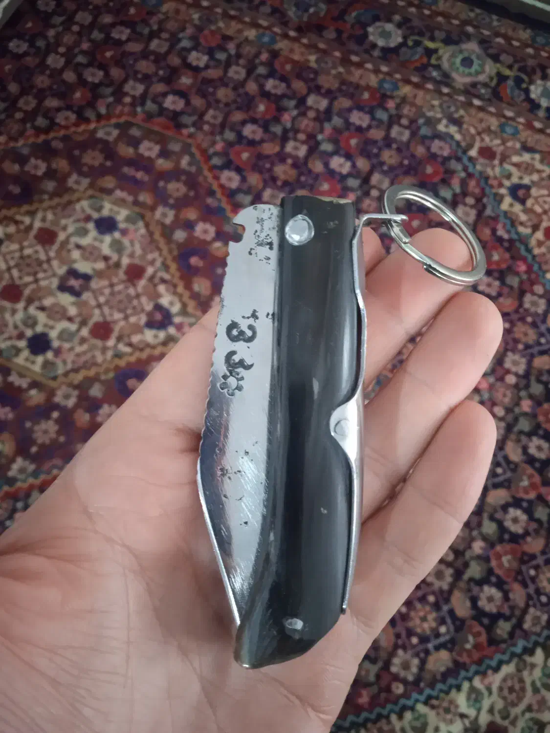 چاقو ضامن دار|کلکسیون اشیاء عتیقه|میاندوآب, |دیوار