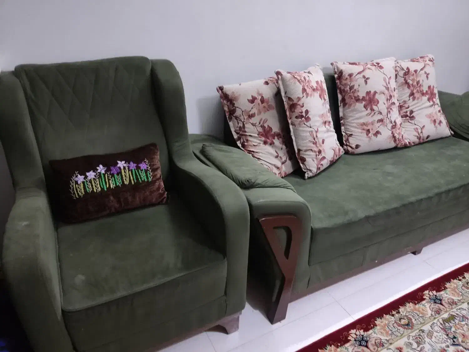 مبل ۷نفره ۵میلیون|مبلمان خانگی و میز عسلی|چناران, |دیوار