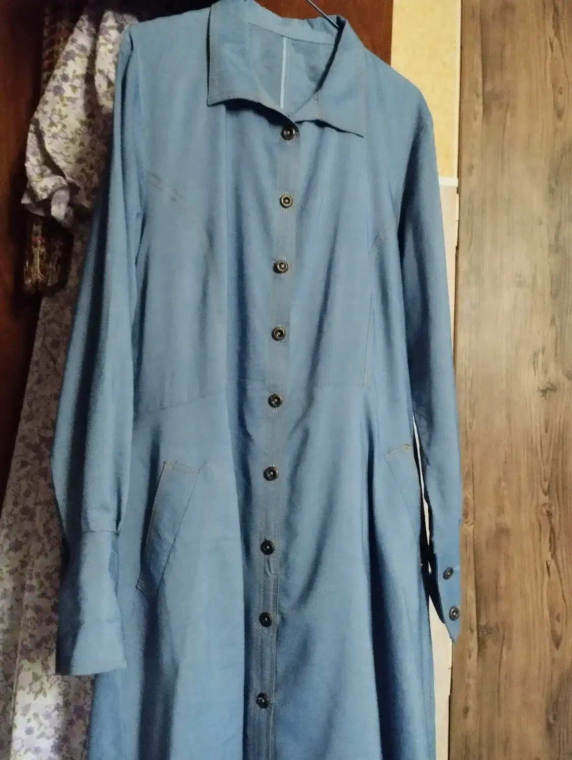 مانتو جین کاغذی بسیار خنک تن پوش زیبا|لباس|سمنان, |دیوار