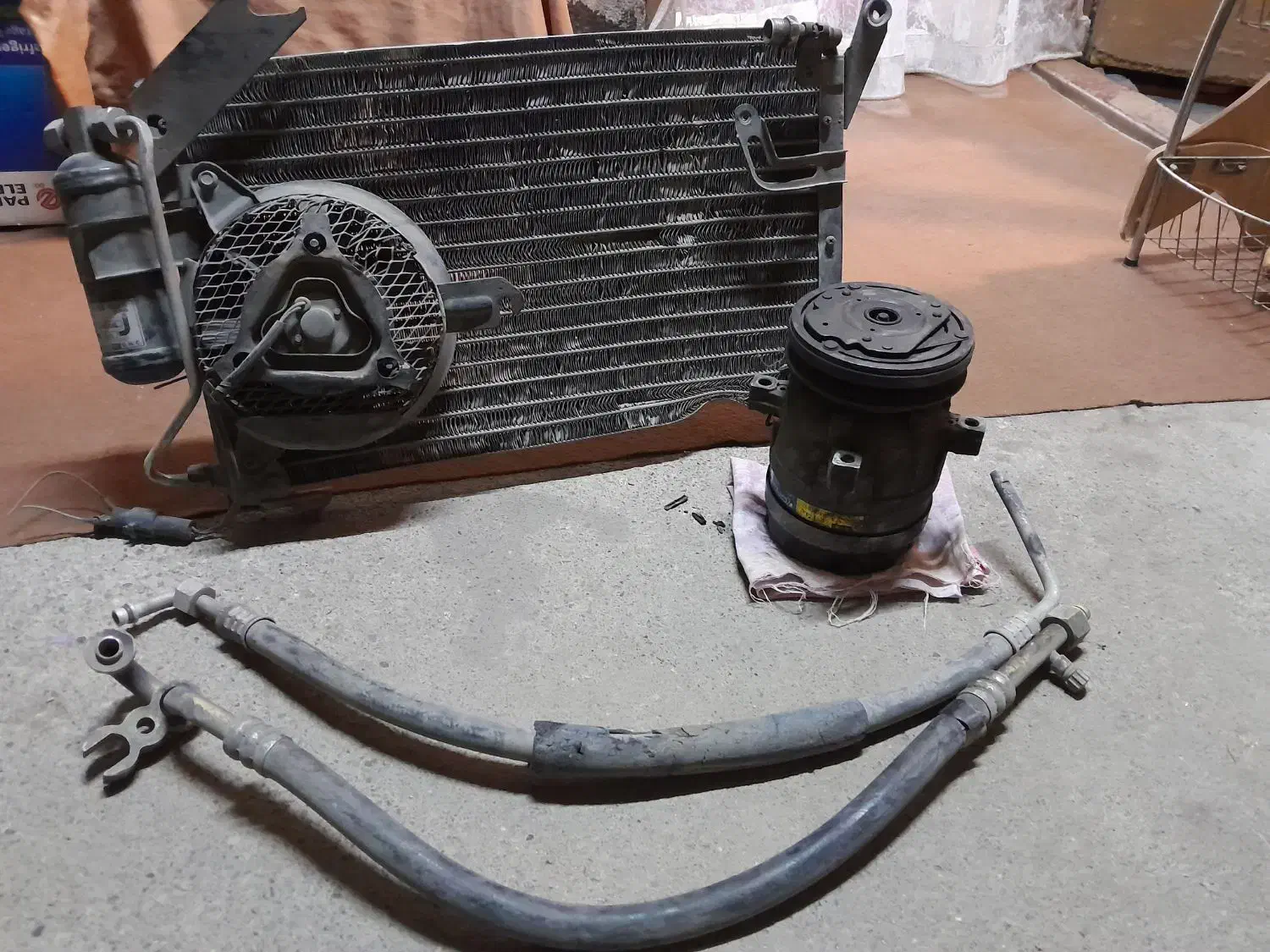 کمپرسور کولر پرایدو رادیات|قطعات یدکی و لوازم جانبی|مشهد, توس (بلوار توس)|دیوار