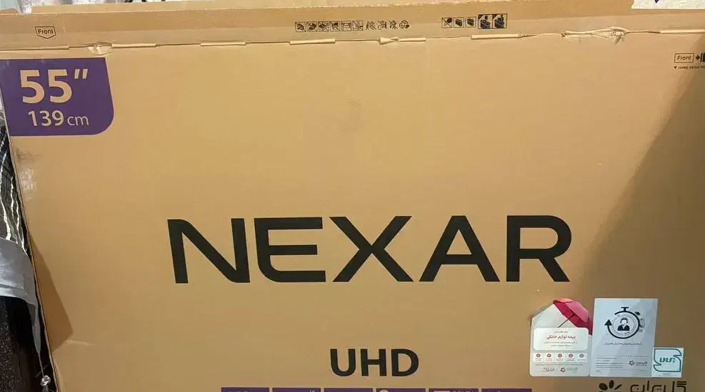 کارتن تلوزیون کاملا نو NEXAR 55 innch|تلویزیون و پروژکتور|تهران, جمهوری|دیوار