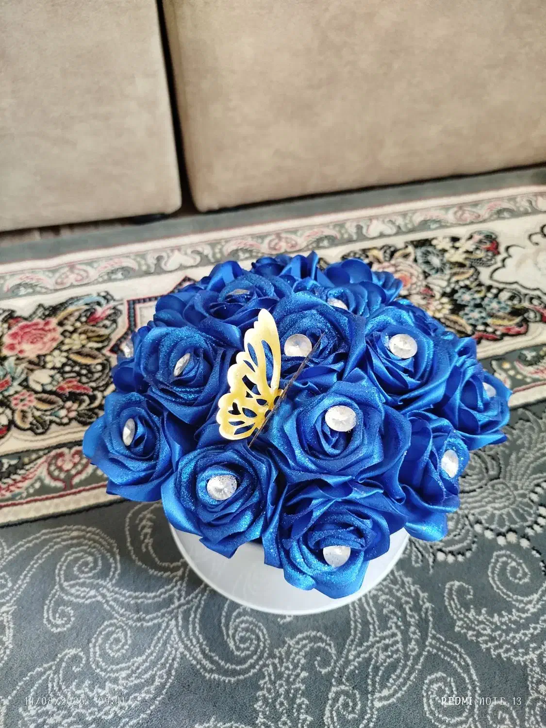 باکس گل روبانی شاین دار|گل مصنوعی|همدان, |دیوار