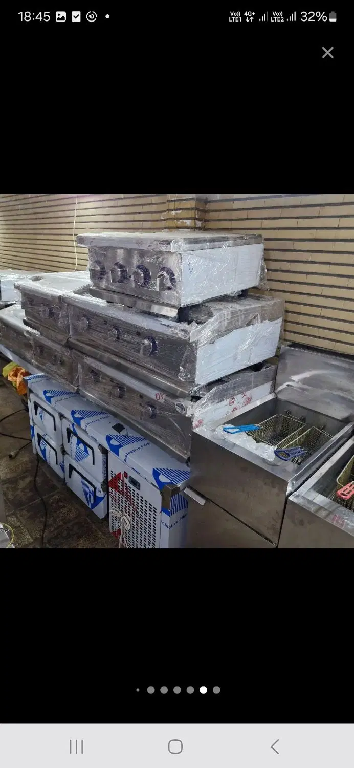 اجاق گاز صنعتی گریل و یخچال زیر گریل و سرخ کن|کافیشاپ و رستوران|تهران, تهرانپارس غربی|دیوار