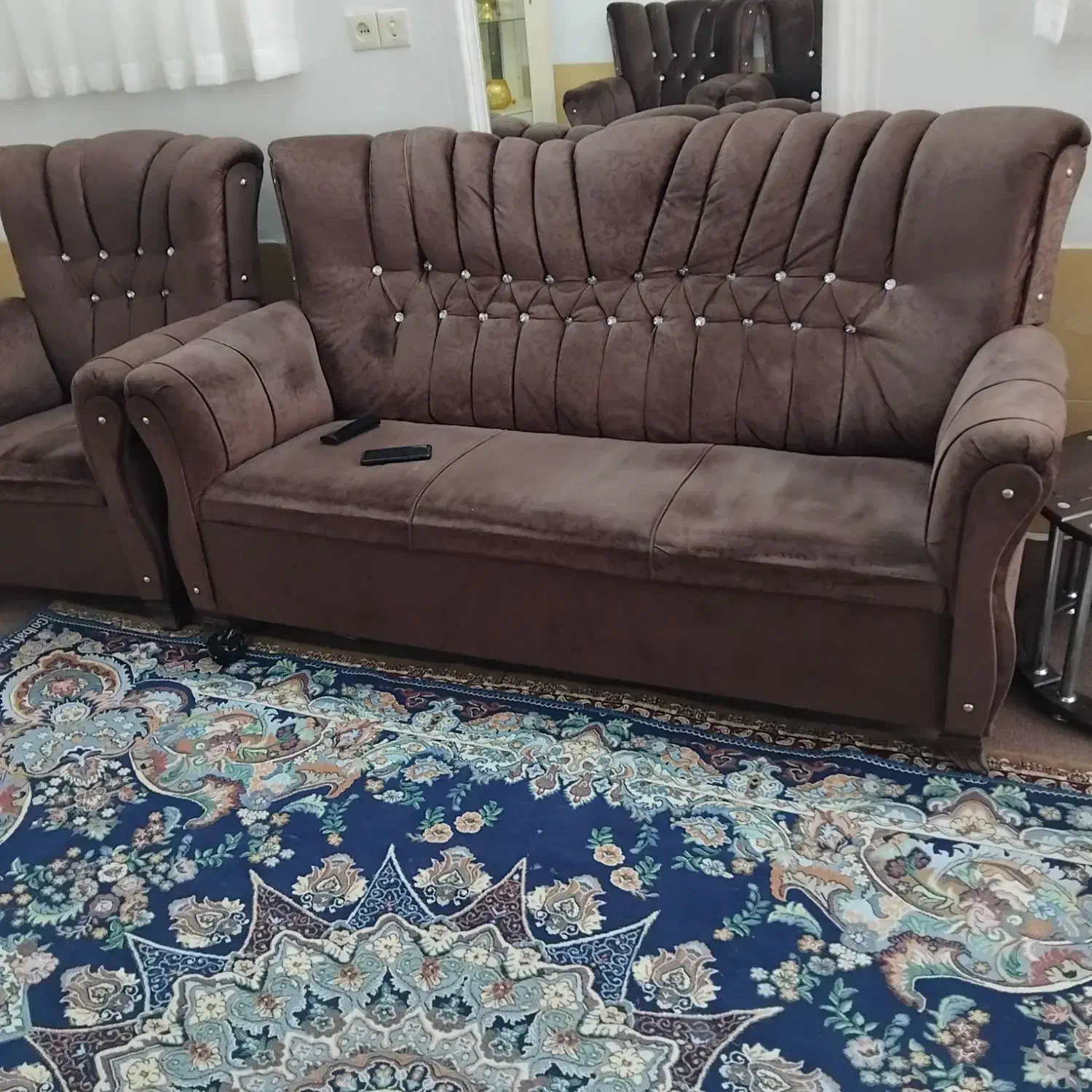 مبل ۷نفره|مبلمان خانگی و میز عسلی|میانه, |دیوار