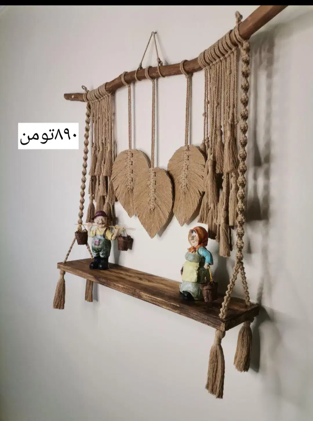 دیوارکوب مکرومه|صنایع دستی و سایر لوازم تزئینی|زرند, |دیوار