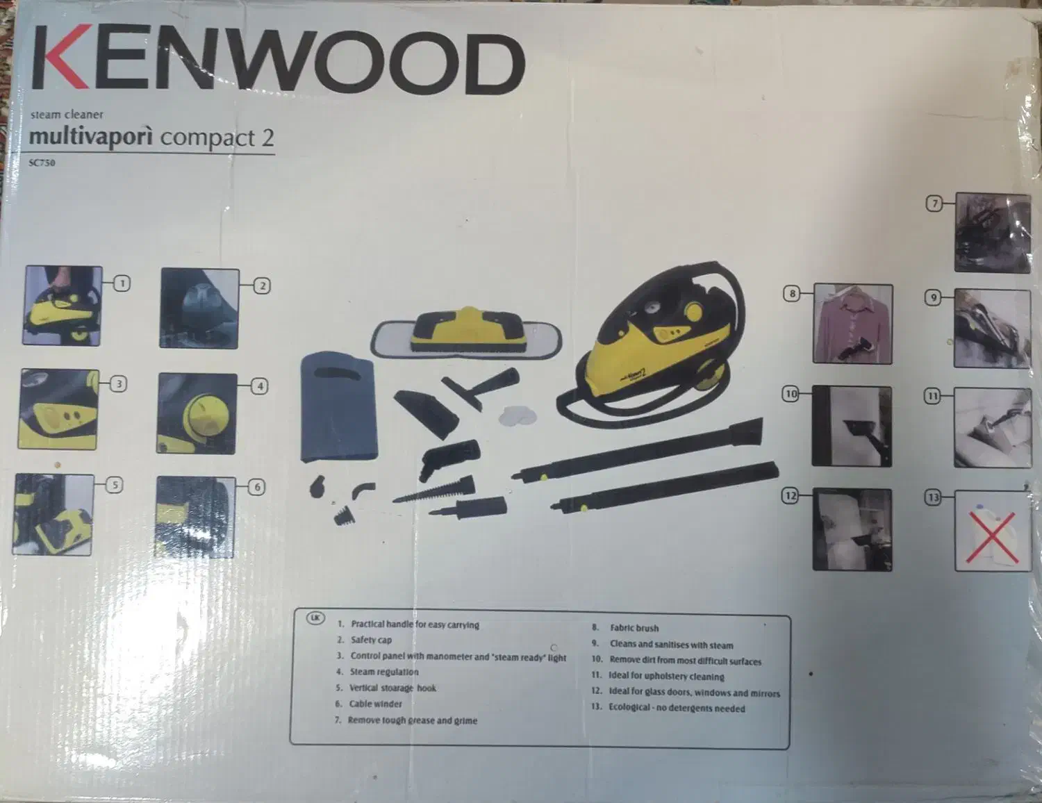 بخار شوی kenwood|جاروبرقی، جارو شارژی، بخارشو|ایذه, |دیوار