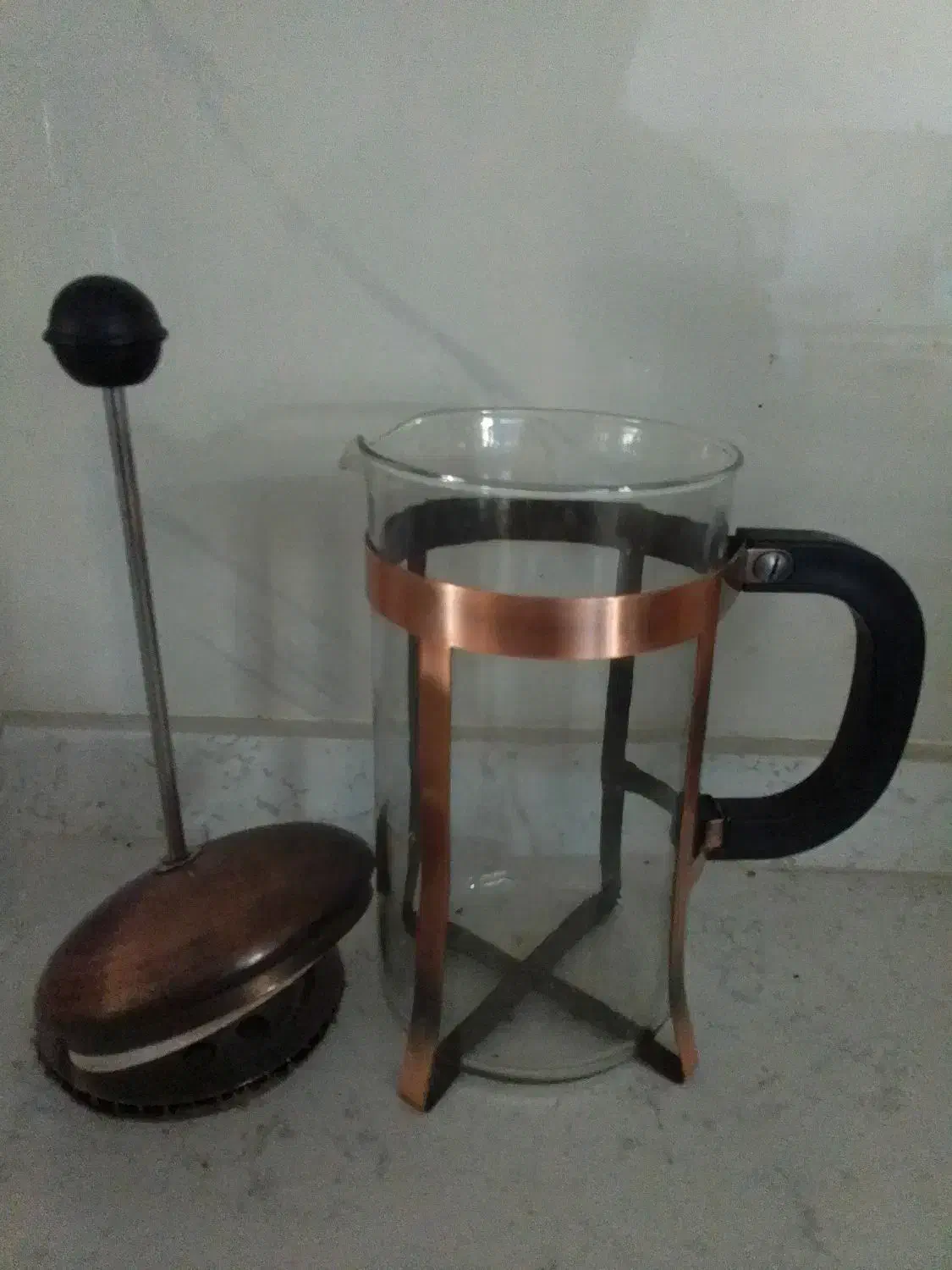 فرنچ پرس پایه مربع ۶۰۰ میل|قوری، کتری، قهوهساز دستی|اصفهان, آبشار|دیوار