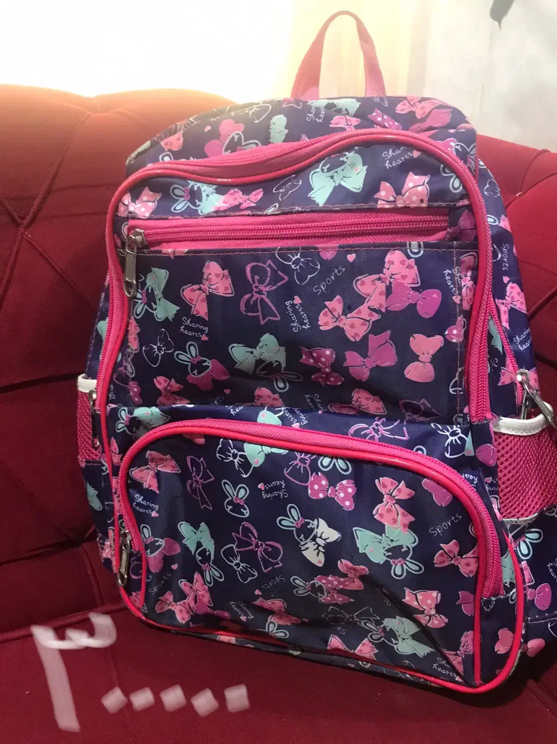 سه عدد کیف مدرسه درحدنوقیمتهاروی عکس زده|کیف، کفش، کمربند|دوگنبدان, |دیوار