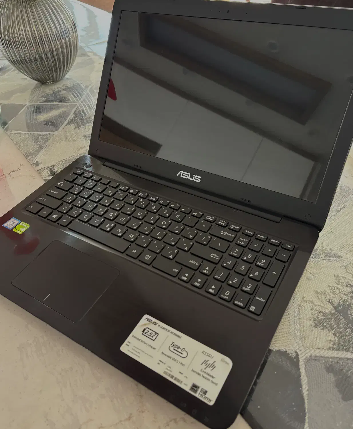 لپتاپ ASUS مدل k556UQ با مادربرد مدلx556|رایانه همراه|اصفهان, خواجو|دیوار