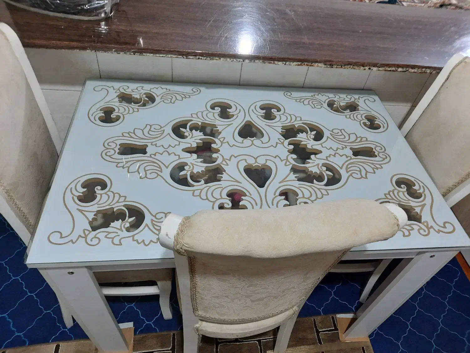 میز ناهار خوری 4نفره|میز و صندلی غذاخوری|ملایر, |دیوار