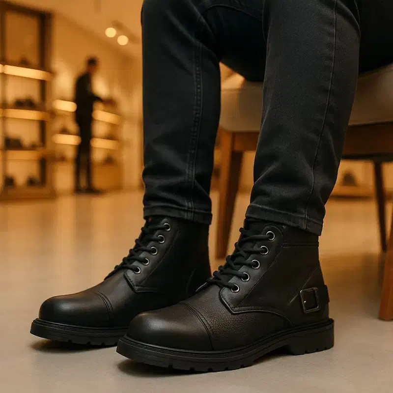 نیم بوت مردانه مشکی Farnod|کیف، کفش، کمربند|تهران, مدائن|دیوار