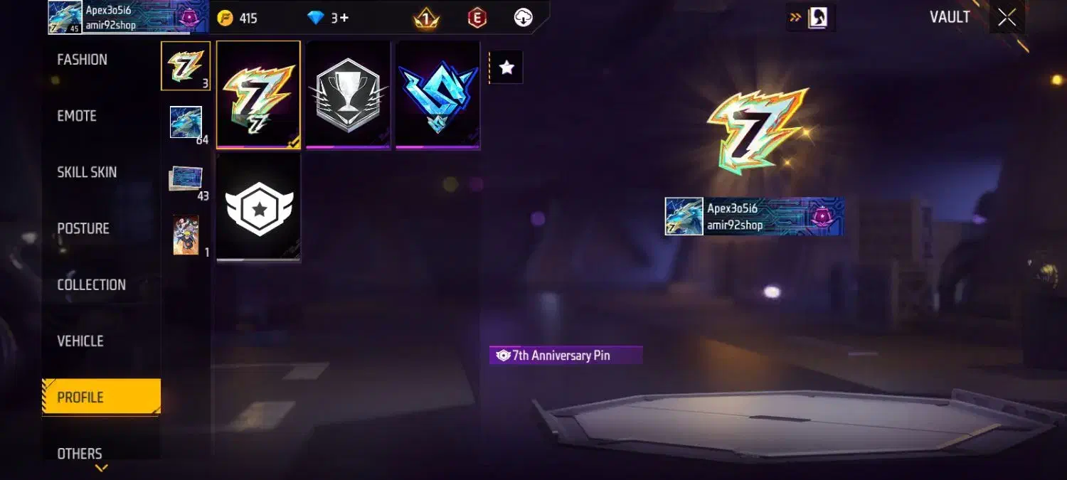 اکانت فری فایر|کنسول، بازی ویدئویی و آنلاین|سمنان, |دیوار