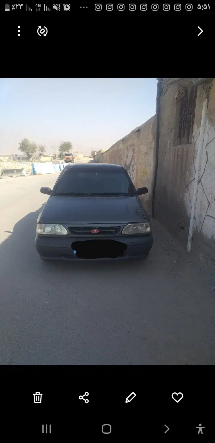 پراید مدل ۸۴|خودرو سواری و وانت|قیامدشت - خاورشهر, |دیوار