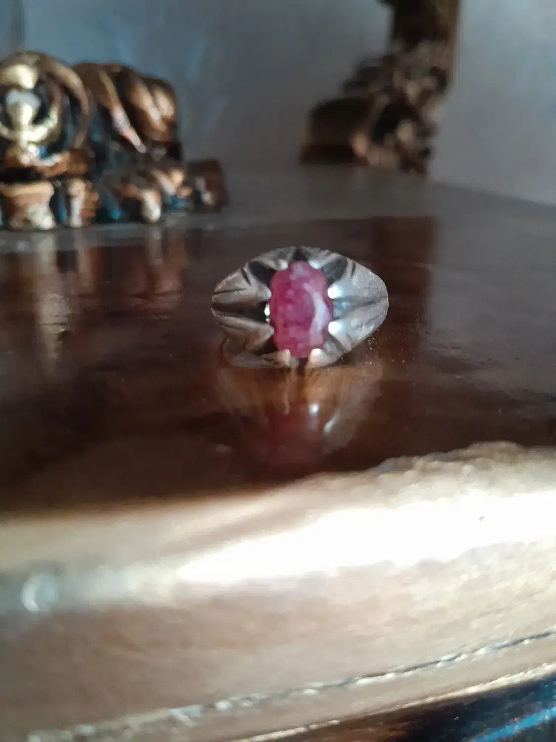 انگشتر نقره یاقوت برمه|جواهرات|تبریز, |دیوار