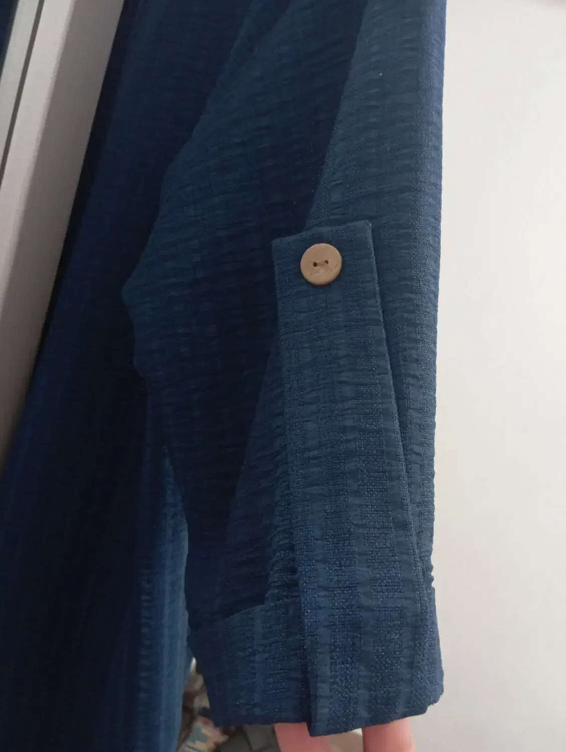 سرافون سرمه ای کمربند دار بلند|لباس|فردیس, شهرک شهید حسینی|دیوار