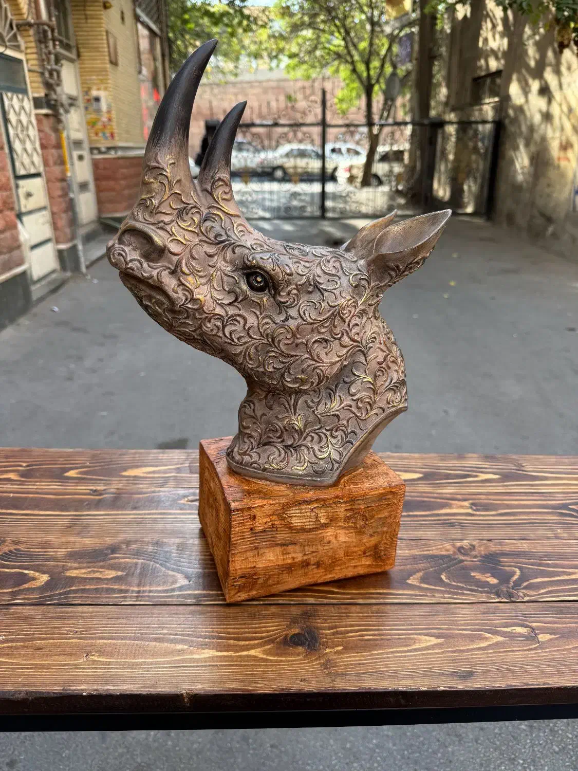 مجسمه دکوری کرگدن|مجسمه، تندیس، ماکت|تبریز, |دیوار