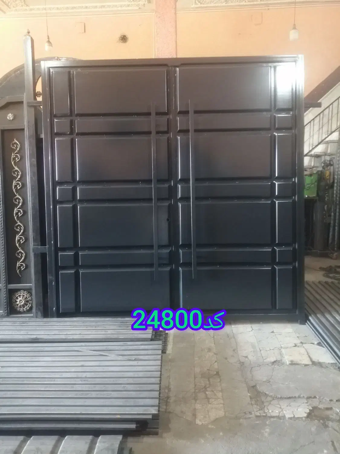 درب آهنی مدرن باغ ویلا حیاط|مصالح و تجهیزات ساختمان|قم, خداکرم|دیوار