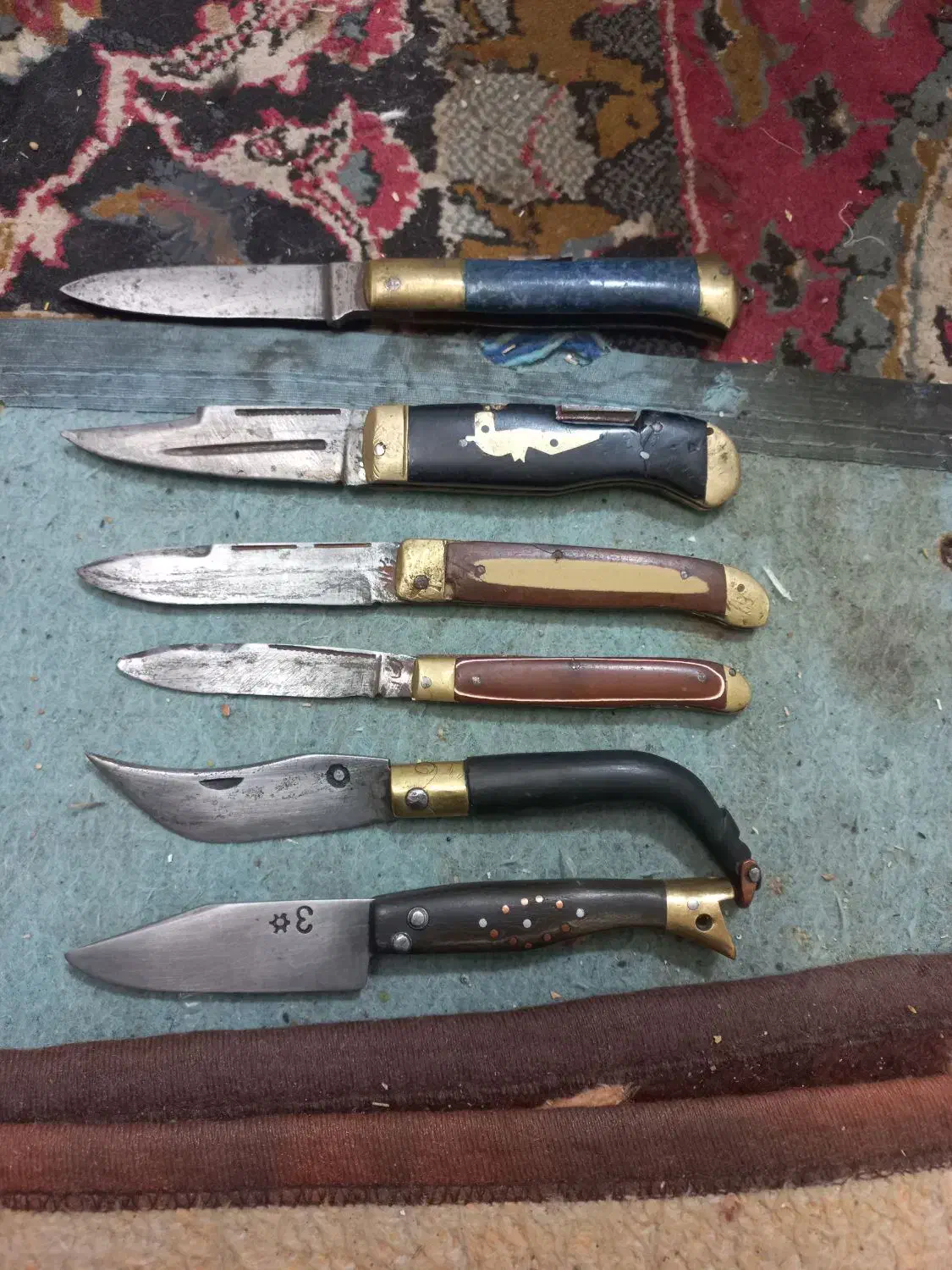 ۶ عدد چاقو قدیمی|کلکسیون اشیاء عتیقه|اراک, |دیوار