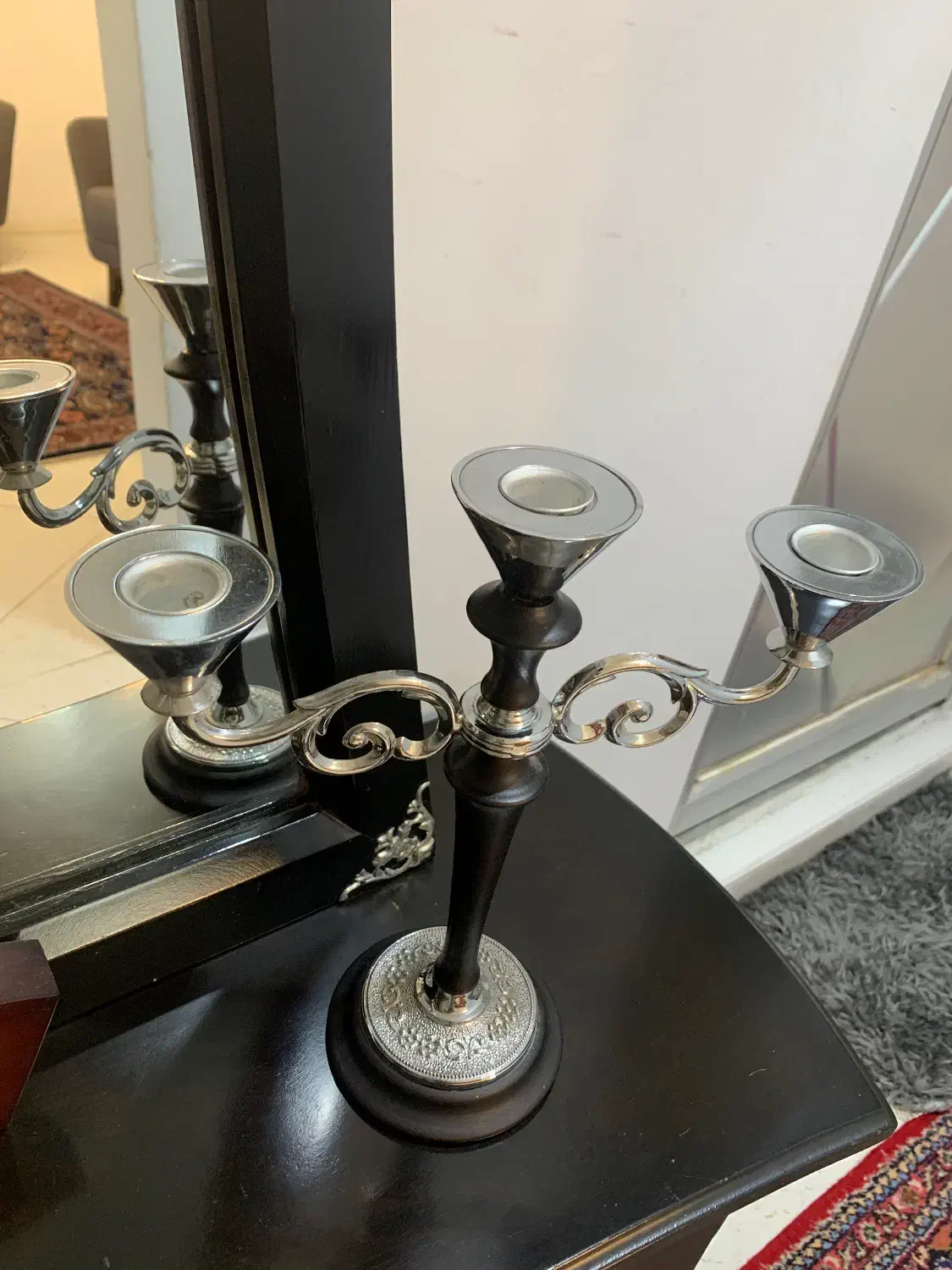 آینه و شمعدان|آینه|سنندج, |دیوار