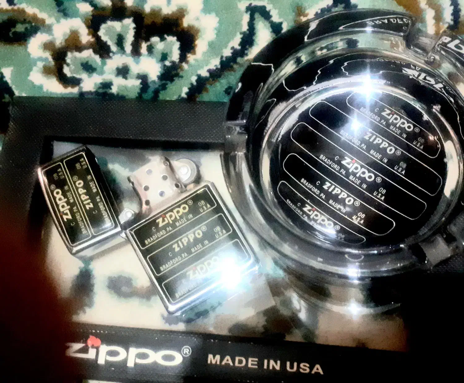 فندک و زیر سیگاری اصلی ZIPPO بنزینی آمریکایی|زیورآلات و اکسسوری|اصفهان, گلستان|دیوار