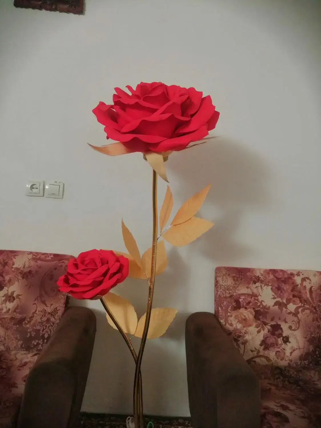 اباژور گل دکوری|چراغ خواب و آباژور|هشتگرد, قاسم آباد بزرگ|دیوار