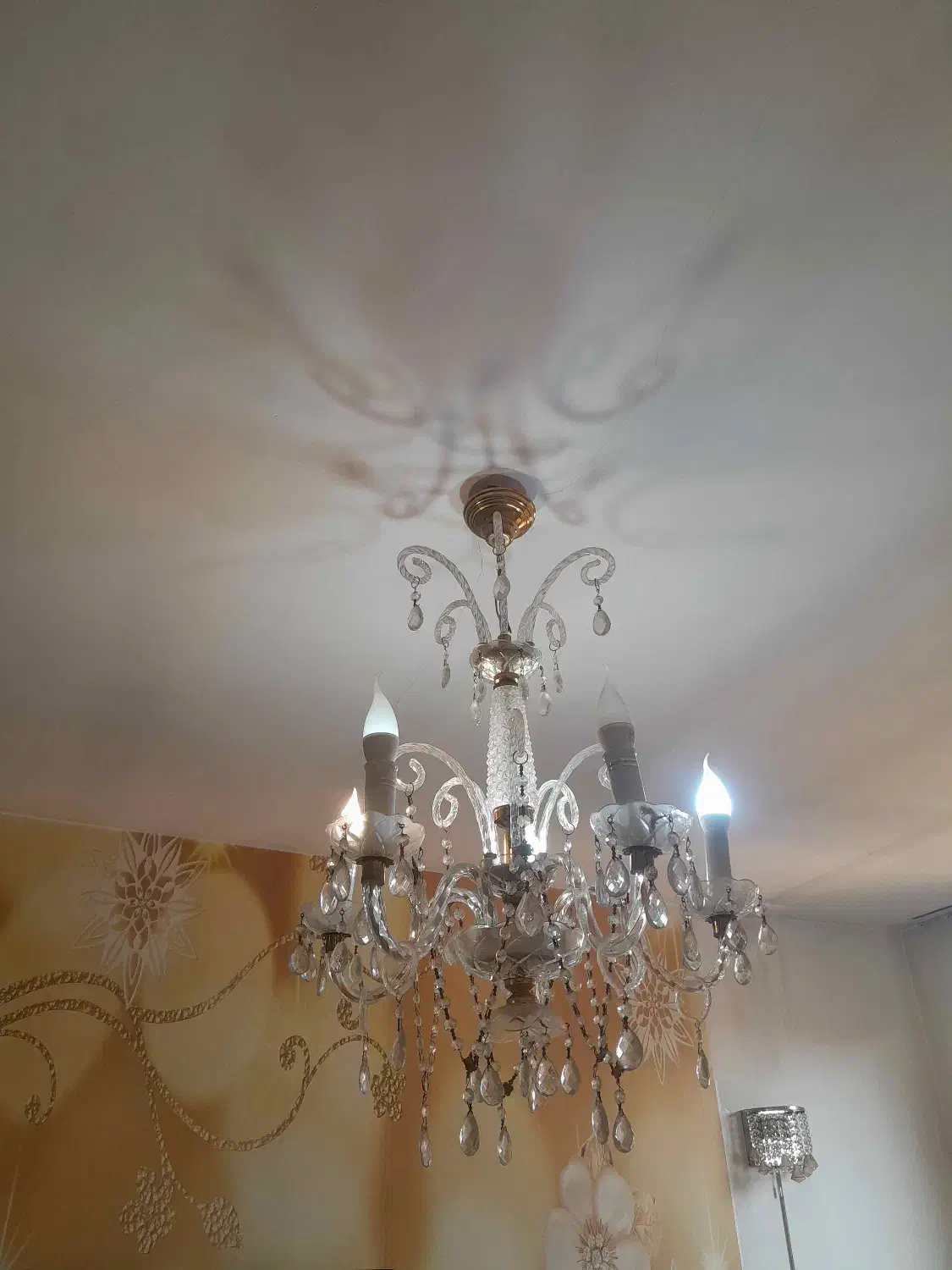 لوستر ۵ شاخه|لوستر و چراغ آویز|نسیم‌شهر, |دیوار