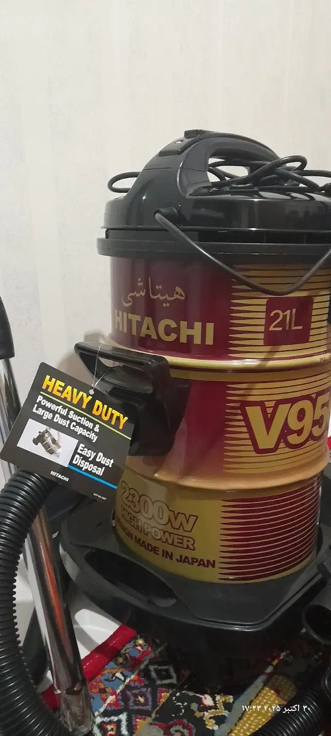 جاروبرقی سطلی ۲۱ لیتری هیتاچی|جاروبرقی، جارو شارژی، بخارشو|اسلام‌شهر, شهرک واوان|دیوار