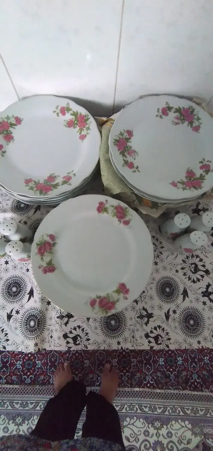 گل سرخ وغیره|ظروف سرو و پذیرایی|خرمدره, |دیوار