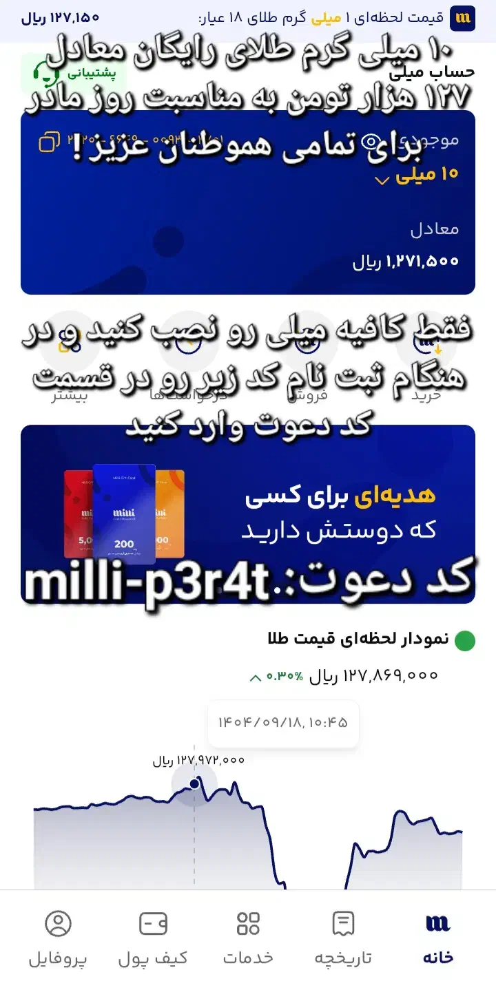 ۱۰ میلی گرم طلای رایگان به مناسبت روز مادر|حراج|یزد, |دیوار