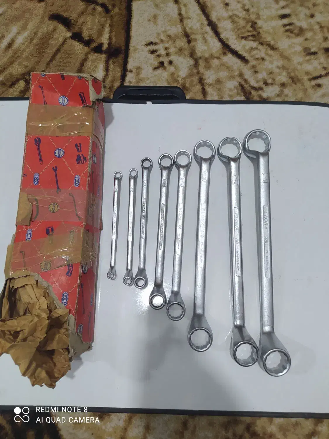 آچار دوسر رینگی الورا آلمان 8 عددی|ابزارآلات|قم, بیست متری ولیعصر|دیوار