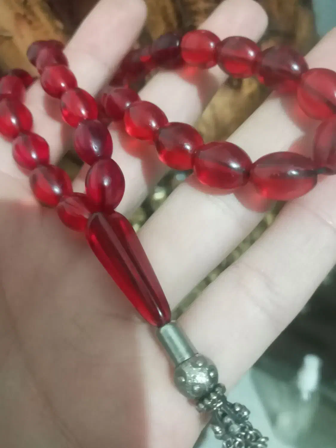 تسبیح قدیمی کلکسیونی|کلکسیون اشیاء عتیقه|رشت, کوی جام جم|دیوار