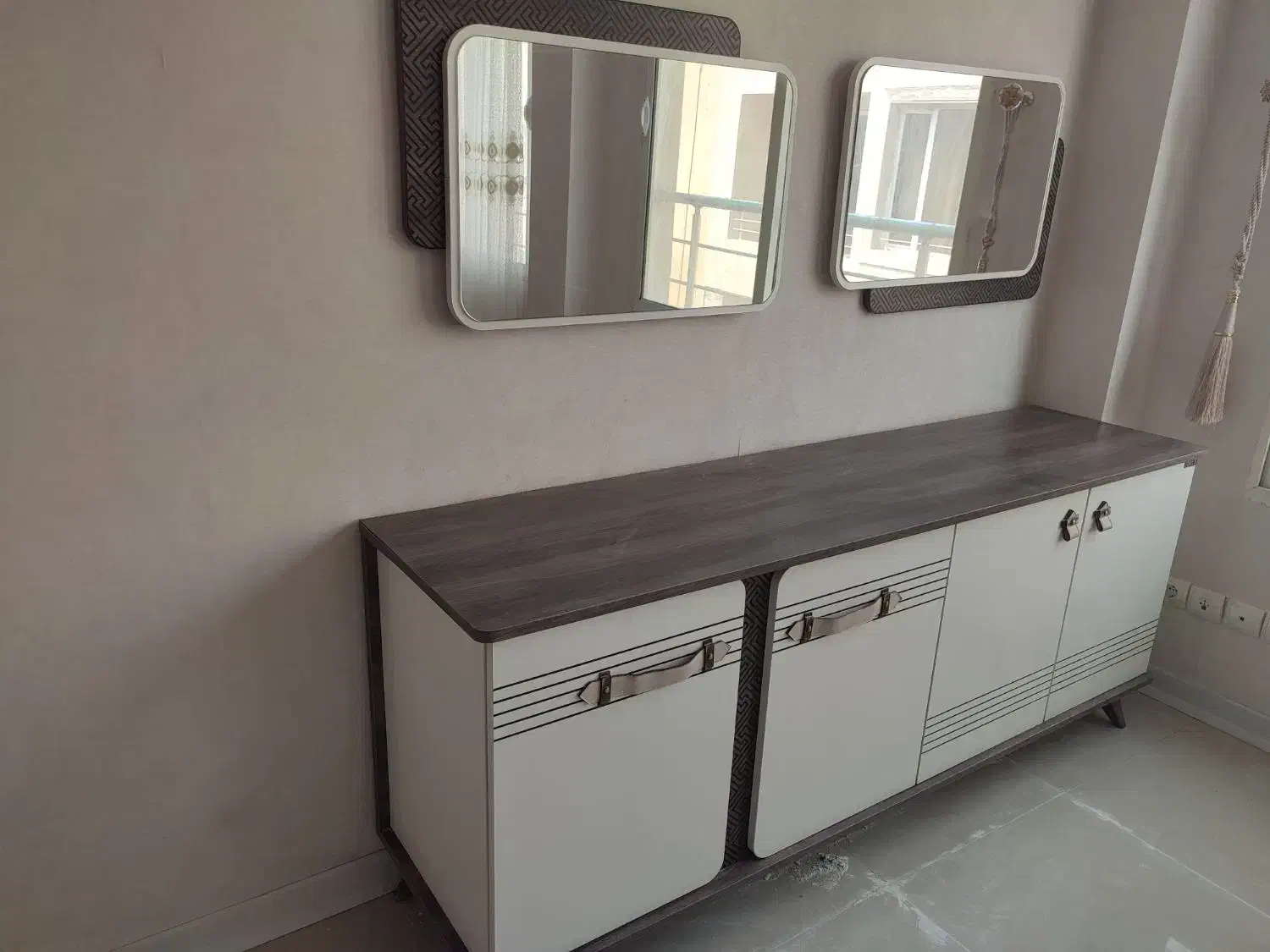 کنسول سفید|بوفه، ویترین، کنسول|کیش, |دیوار