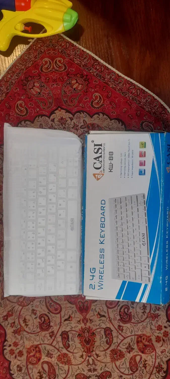 کیبورد وایرلس سفید.نو|قطعات و لوازم جانبی رایانه|شهرکرد, |دیوار