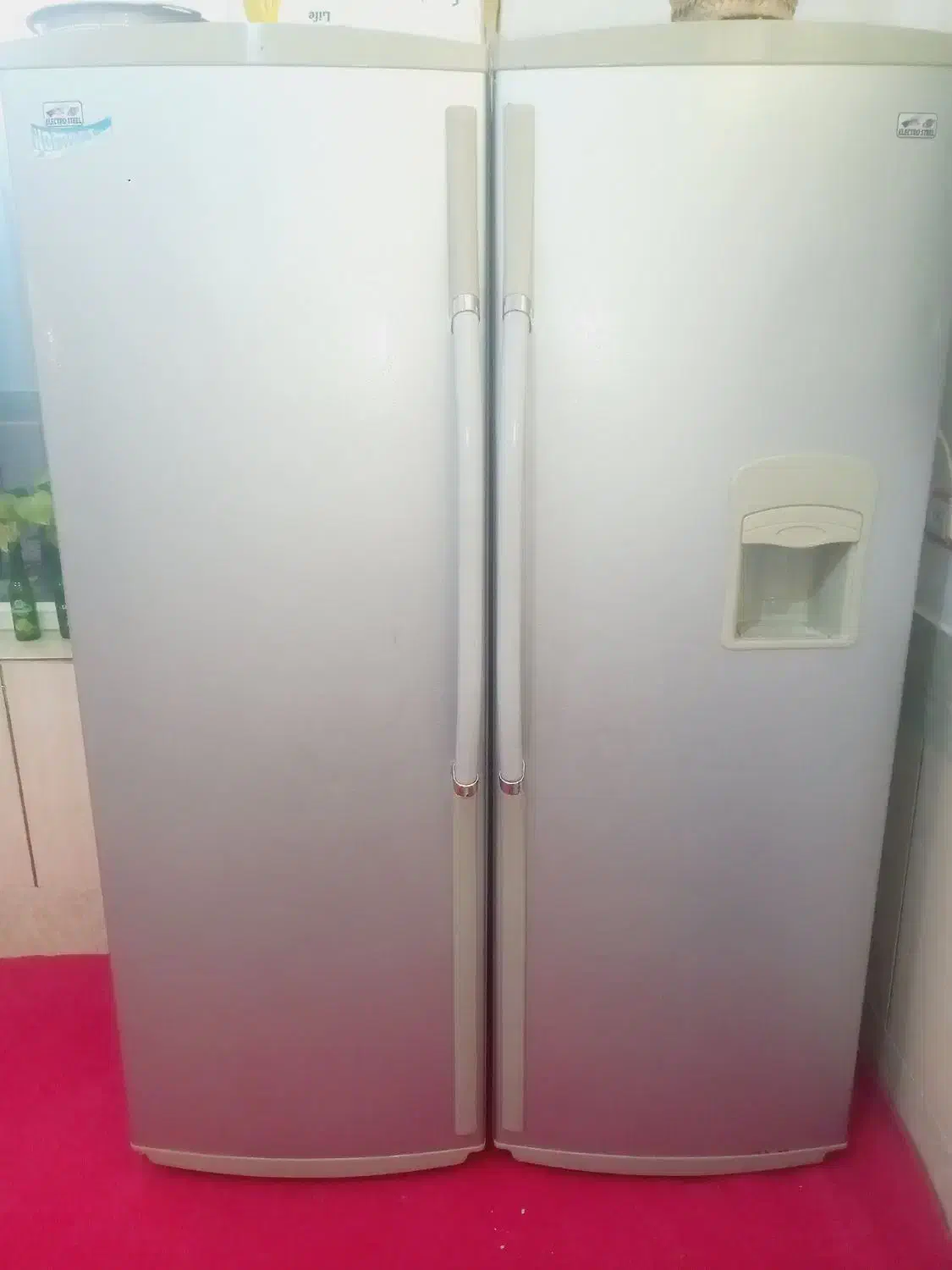 یخچال فریزر دو قلو|یخچال و فریزر|درمیان, |دیوار