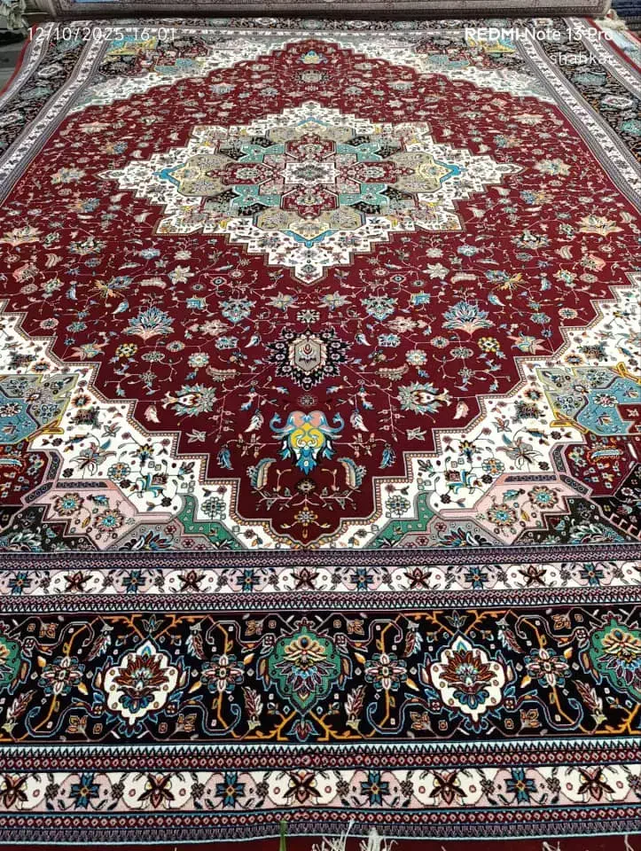 فرش پتو ورساچه گیلدا ریزماهی افشار لاکی|فرش|زنجان, |دیوار