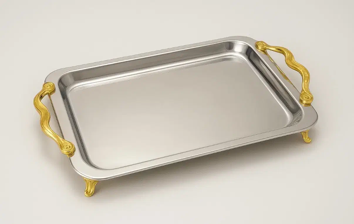 سینی لاکچری پذیرایی|ظروف سرو و پذیرایی|اصفهان, شهرک گل نرگس|دیوار