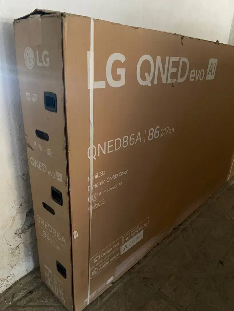کارتن QNED 86 ال‌جی|تلویزیون و پروژکتور|کرج, کلاک نو|دیوار