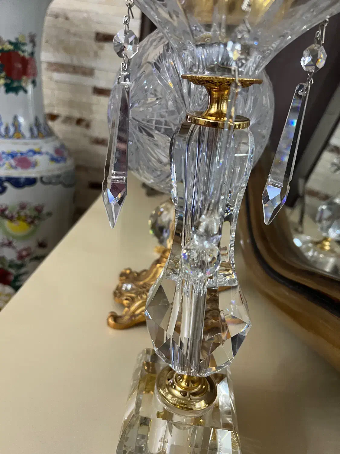 شمعدان کریستال اصل|صنایع دستی و سایر لوازم تزئینی|تبریز, |دیوار