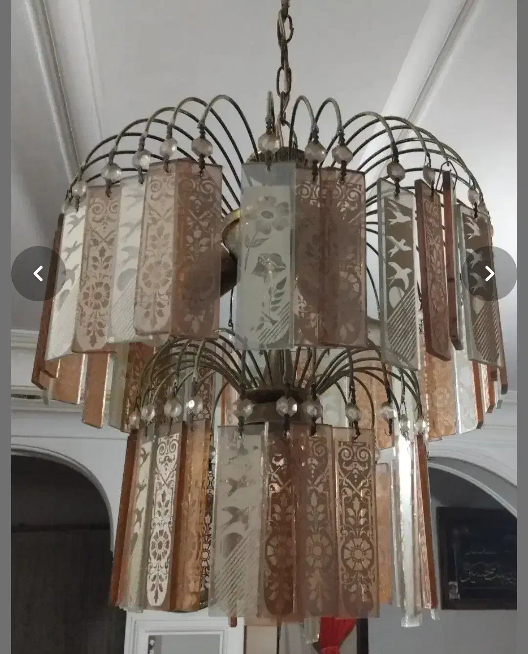 لوستر کلاسیک شیک|لوستر و چراغ آویز|رشت, شهرک آیت الله منتظری|دیوار