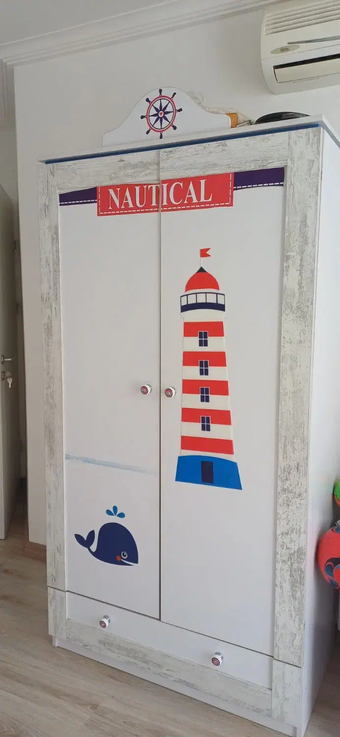 سرویس خواب کامل نوزادی طرح کاپیتان برند آپادانا|تخت و صندلی بچه|ارومیه, |دیوار