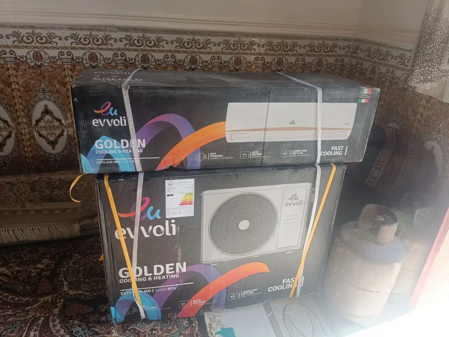 اسپیلت ایوولی|کولر گازی و فن‌کوئل|زهک, |دیوار