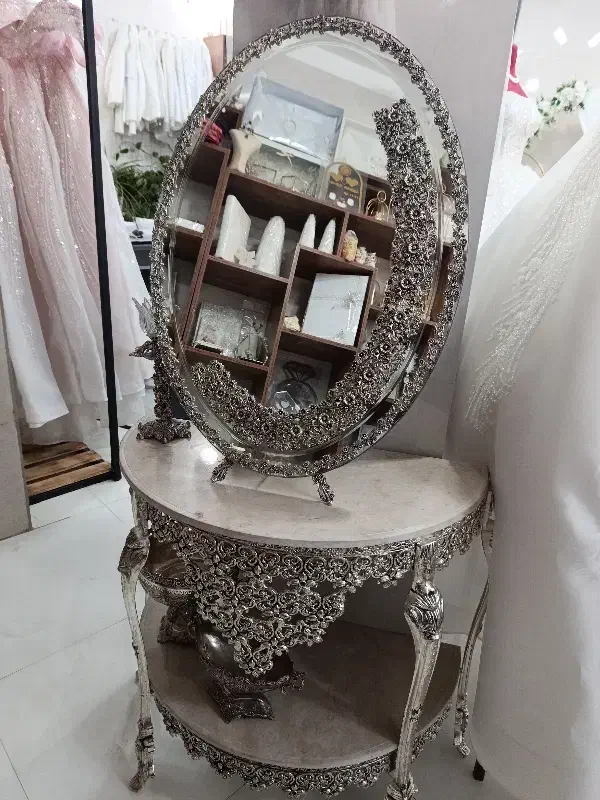 آینه شمعدان نو|آینه|ابریشم, |دیوار