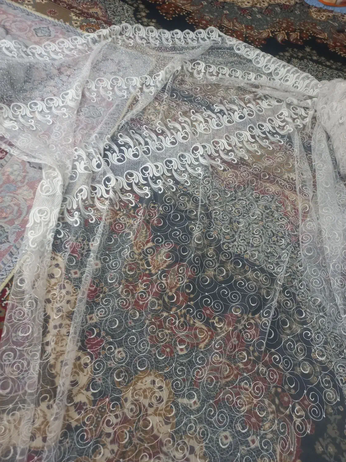 پرده طورسالم ۱۲متر|پرده، رانر، رومیزی|مشهد, امیرآباد|دیوار