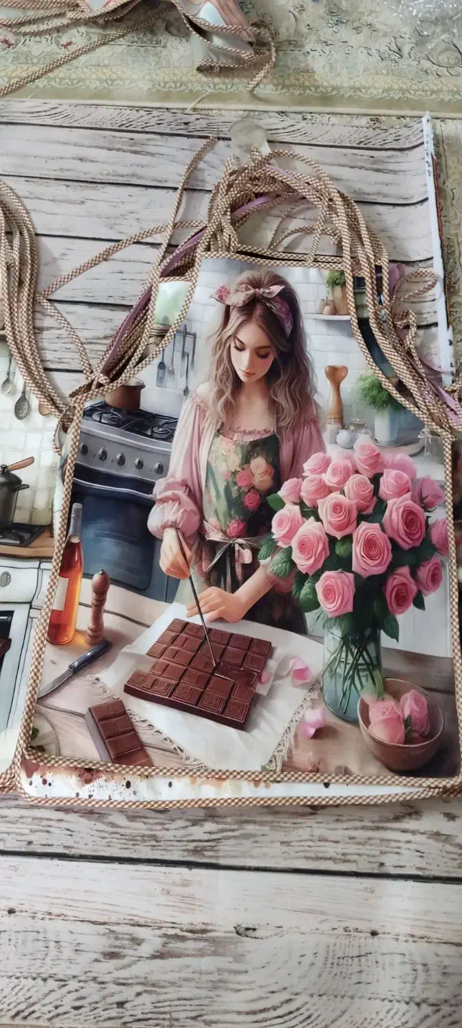 پیشبند مخمل با آستری برزنت ضد آب|سفره، حوله، دستمال آشپزخانه|مشهد, نیزه|دیوار