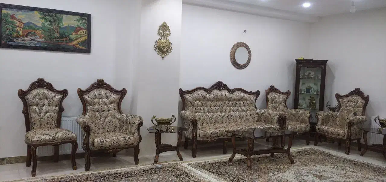 فروش مبل 9نفره سلطنتی|مبلمان خانگی و میز عسلی|مریوان, |دیوار