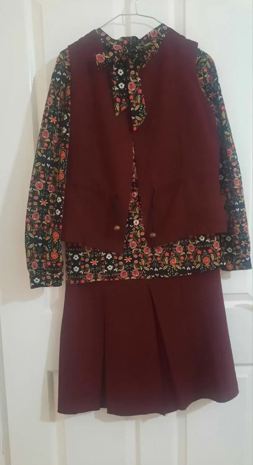 مانتو سه تیکه زیبا سایز مدیوم|لباس|کازرون, |دیوار