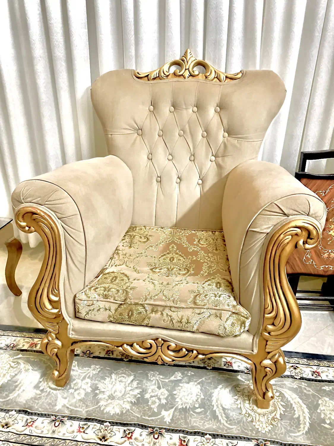 مبل هفت نفره نیمه استیل راحتی|مبلمان خانگی و میز عسلی|مشهد, هفت تیر (آب و برق)|دیوار